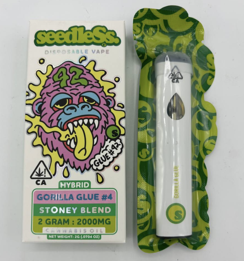 Seedless Gorilla Glue #4 2G Disposable Vape