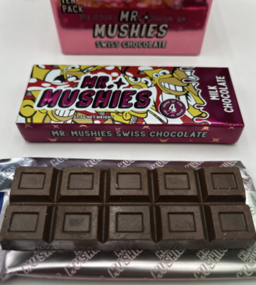 Mr Mushies Chocolate Mushroom Bars